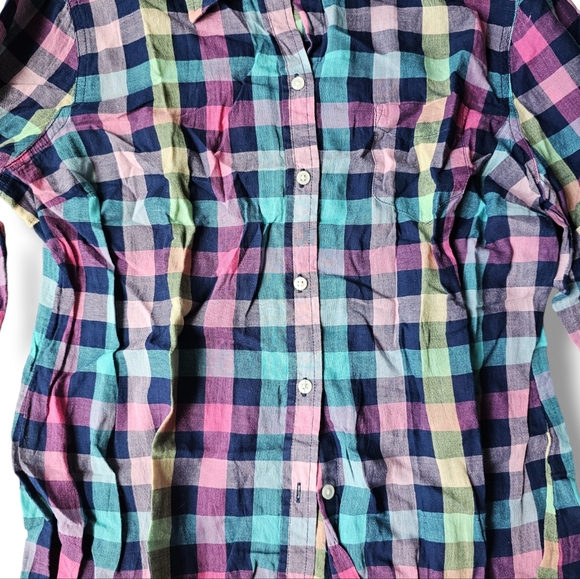 5️⃣ for 2️⃣5️⃣ Old Navy Plaid Flannel Button Up Long Sleeve - Picture 9 of 11
